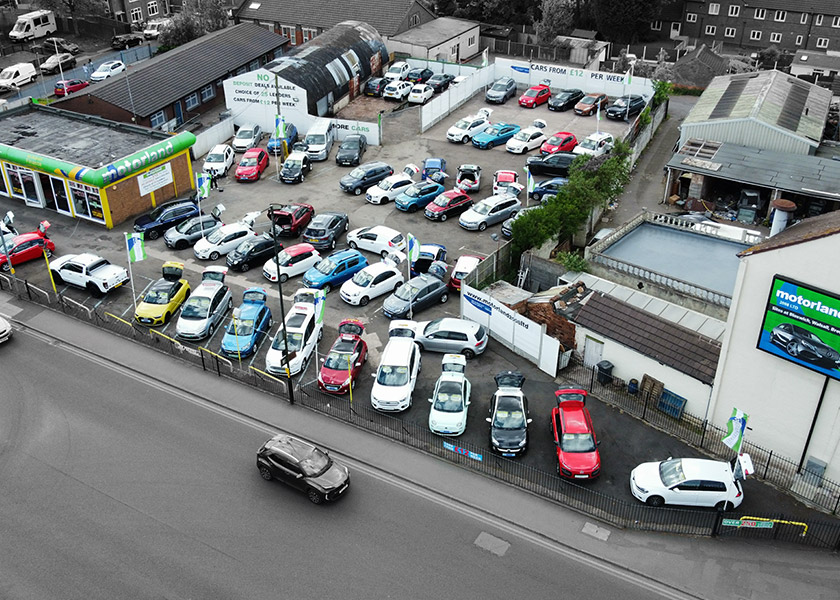 Finance contract in car dealership